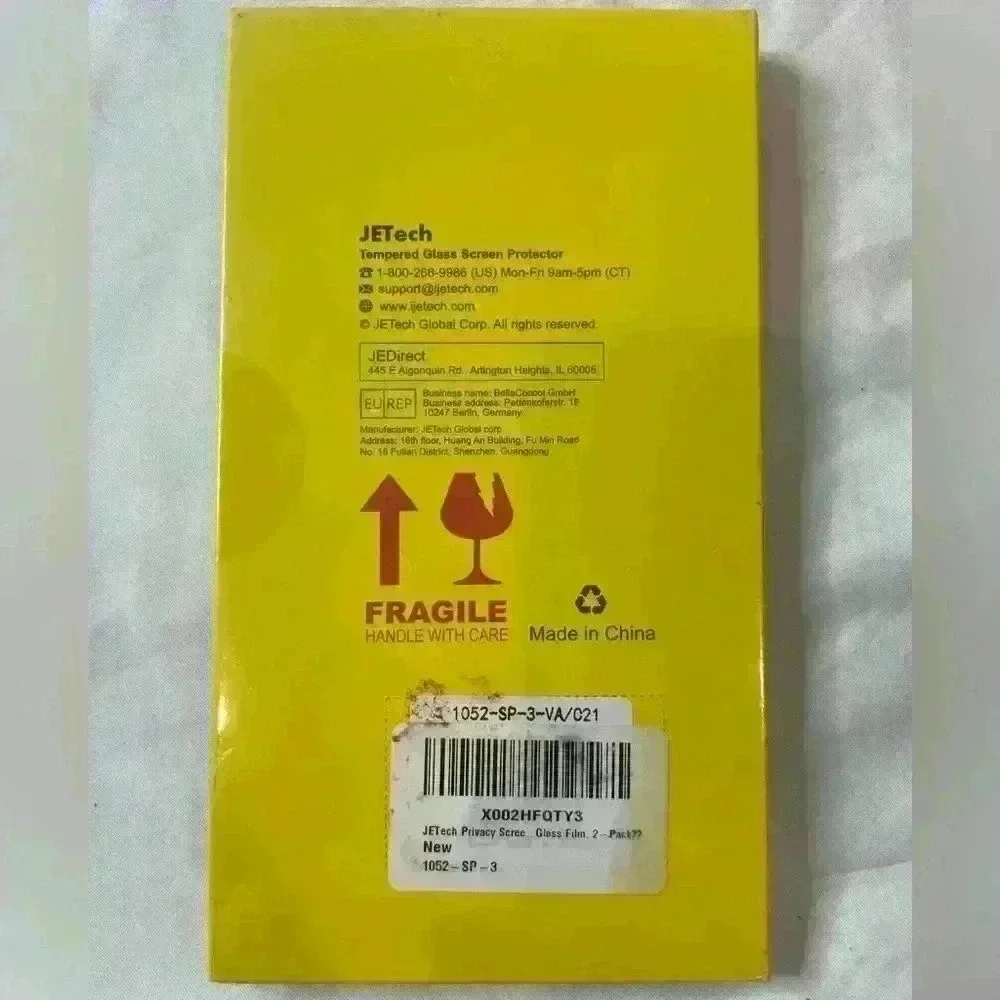 JETech Tempered Glass Screen Protector for IPhone 11 Pro XS X 2 Pack NWT